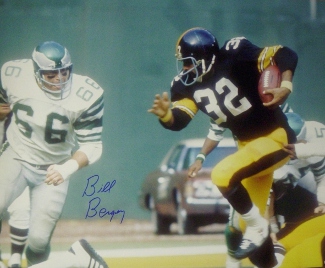 Bill Bergey signed Philadelphia Eagles 16x20 Photo vs Franco Harris/Steelers