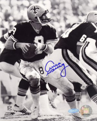 Archie Manning signed New Orleans Saints 16x20 Photo B&W - Steiner Hologram
