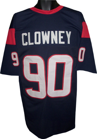 Jadeveon Clowney Navy Custom Stitched Pro Style Football Jersey XL