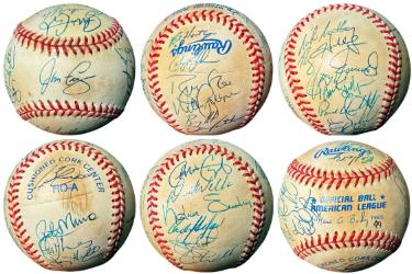 1999 Toronto Blue Jays Team signed Official ROAL Baseball 25 sigs - Beckett LOA (Roy Halladay/David Wells/Carlos Delgado)