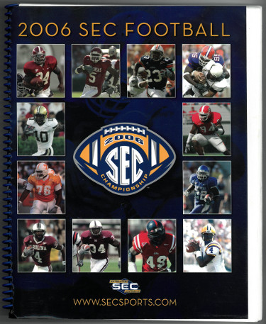 2006 SEC Football Media Guide/Program- minor wear
