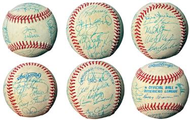 1988 Oakland A's Team signed OFC ROAL Baseball 24 sigs -JSA LOA (Tony La Russa/Mark McGwire/Dennis Eckersley)