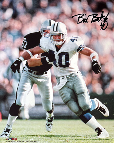 Bill Bates signed Dallas Cowboys NFL Licensed 8x10 Photo #40- COA