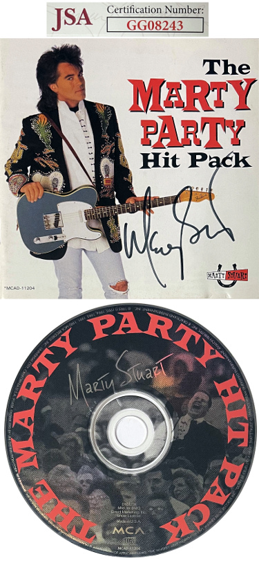 Marty Stuart signed 1995 The Marty Party Hit Pack CD Cover Booklet w/ CD & Case- JSA #GG08243