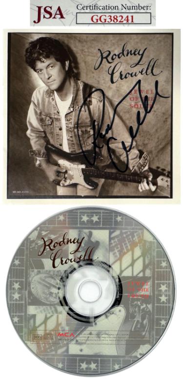Rodney Crowell signed 1995 Jewel of the South Album Cover Booklet w/ CD & Case- JSA #GG38241