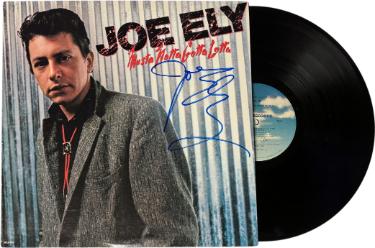 Joe Ely signed 1981 Musta Notta Gotta Lotta Album Cover/LP/Vinyl Record- JSA #EE57790