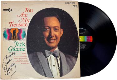 Jack Greene signed 1968 You Are My Treasure Album Cover/LP/Vinyl Record- JSA