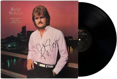 Ricky Skaggs signed 1983 Don't Cheat In Our Hometown Album Cover/LP/Vinyl Record - JSA
