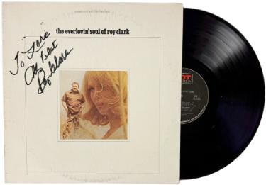 Roy Clark signed 69 The Everlovin' Soul of Roy Clark Album Cover/LP/Vinyl/Record To Lore- JSA