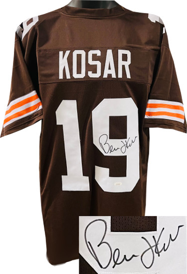 Bernie Kosar signed Brown TB Custom Stitched Pro Style Football Jersey XL- JSA Witnessed Hologram