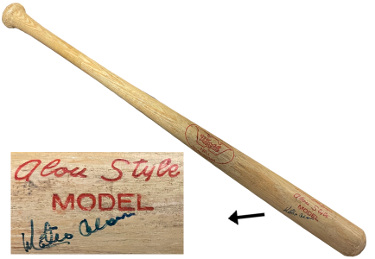 Mateo Matty Alou signed Rare Vintage Worth 100LL Little League Alou Style Model 29 Bat (Cardinals/Pirates)