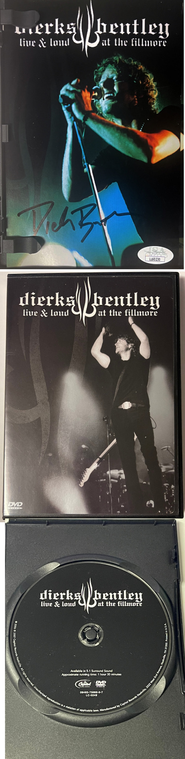 Dierks Bentley signed 2007 Live & Loud At The Fillmore Booklet/DVD/Case- JSA #LL60229