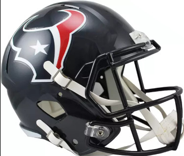 Houston Texans Official Riddell Speed NFL FS Helmet- imperfect
