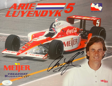 Arie Luyendyk signed Meijer Treadway Hubbard Racing Indy Car 8.5x11 Photo- JSA #LL60508