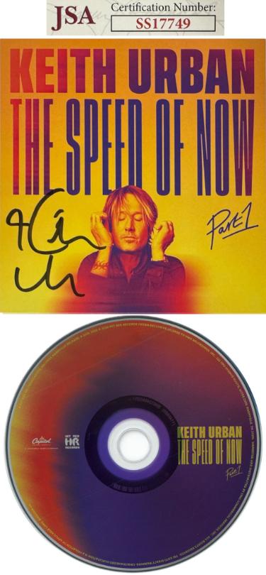 Keith Urban signed 2020 The Speed of Now Part 1 Album Cover w/ CD & Case- JSA #SS17749