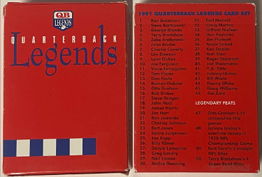 1991 Quarterback Legends Football Set w/ 50 Cards