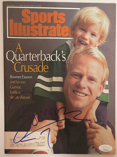 Boomer Esiason signed 1993 Sports Illustrated Full Magazine #7- JSA #EE63311- 10/4/1993 (New York Jets)