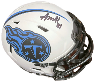 Austin Hooper signed Tennessee Titans Lunar Eclipse Speed Mini Helmet #81- JSA Witnessed