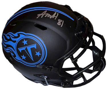Austin Hooper signed Tennessee Titans Eclipse Speed Mini Helmet #81- JSA Witnessed