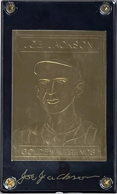 Shoeless Joe Jackson Golden Legends 22K Gold Foil Legends Card LTD /50000