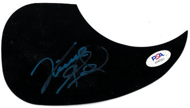 Vince Gill signed Black Acoustic Guitar Pick Guard imperfect- PSA #AH42350 (Country Music Legend)