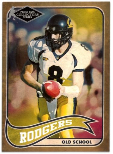 Aaron Rodgers 2005 Press Pass Collectors Series Old School Rookie Card (RC) #OS 17/27 (California Bears/Packers)
