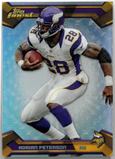 Adrian Peterson 2013 Topps Finest Refractor Card #50 (Minnesota Vikings)