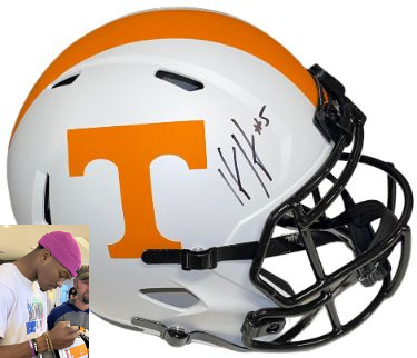 Hendon Hooker signed Tennessee Volunteers Riddell FS Rep Speed Lunar Eclipse Helmet #5- JSA Signature Debut