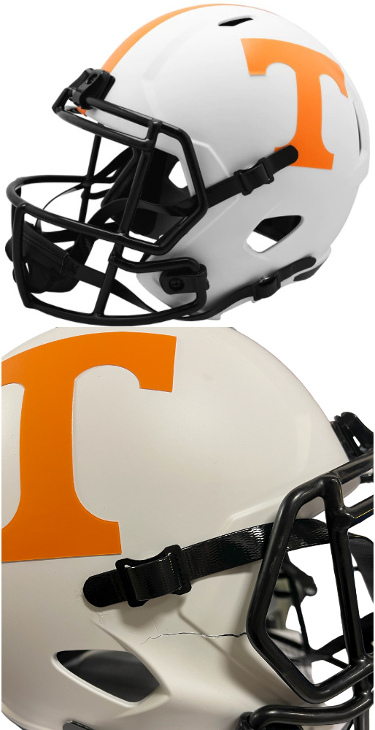 Tennessee Volunteers NCAA Riddell Lunar Eclipse Alternate Speed FS Rep Helmet imperfect