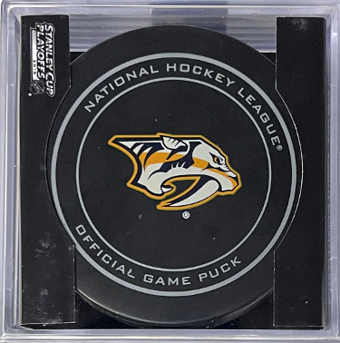 2015 Nashville Predators STANLEY CUP Playoffs Official Game Puck w/ Case New/ NHL Sealed