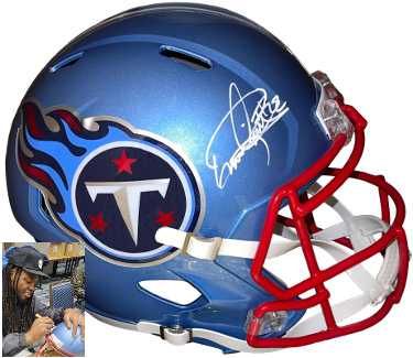 Derrick Henry signed Tennessee Titans Flash Speed FS Rep Helmet #22- Beckett Witnessed