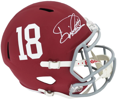 Derrick Henry signed Alabama Crimson Tide Riddell #18 FS Speed Rep Helmet #2- Beckett Witnessed (Heisman)
