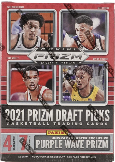 2021-22 Panini Prizm NBA Draft Picks Basketball Blaster Box- 7PK/4CPP- Factory Sealed/New (Purple Wave Prizm!)