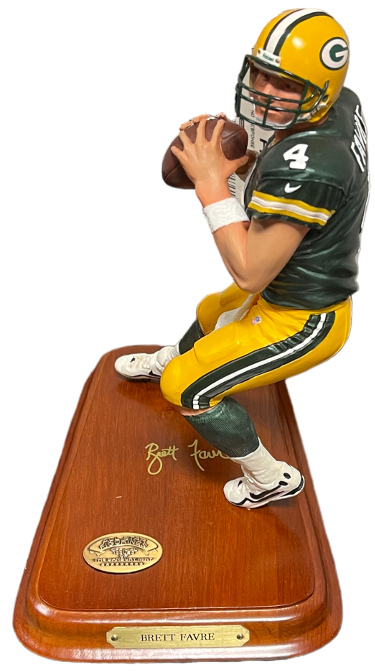 Brett Favre Green Bay Packers All Star Football Figurine/Statue 8.5 - Danbury Mint COO  PRISTINE/RARE