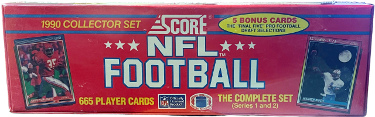 1990 Score NFL Football Factory Sealed Complete 665 Card Set (Series 1 and 2)