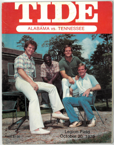 Alabama Crimson Tide vs Tennessee Volunteers College Football Game Program- October 20, 1979 @ Legion Field