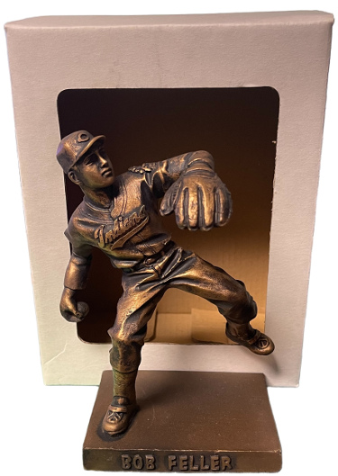 Bob Feller Cleveland  Hartland5.5 Statue/Figurine- COA/NIB- PRISTINE/RARE Square Base