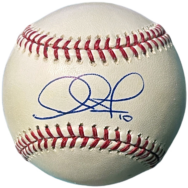 Adam Jones signed Official Rawlings Major League Baseball #10- COA (Mariners/Orioles)