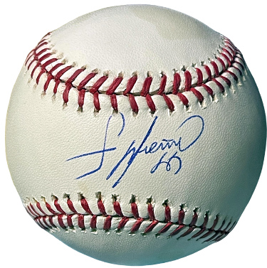 Francisco Liriano signed Official Rawlings Major League Baseball #47 tone spots- COA (White Sox/Blue Jays/2006 AS/2017 WSC)