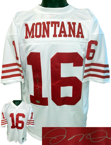 Joe Montana signed San Francisco 49ers Authentic Mitchell & Ness NFL Legacy Jersey Fanatics