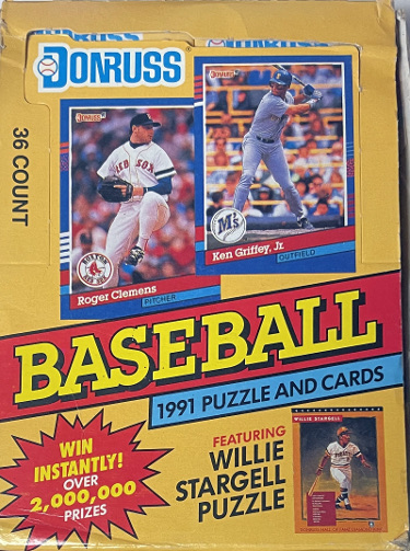 1991 Donruss MLB Baseball Series 1 Wax Box  NEW  36PK/15CCP (Puzzle/Diamond Kings)