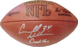 Carnell Williams signed Official NFL Tagliabue Football "Cadillac" (Tampa Bay Buccaneers)