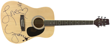 Wynonna Judd signed Kona Acoustics Guitar Rare Custom Sig-Artwork Beckett Review