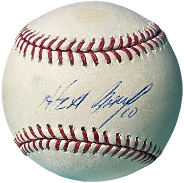 Alexi Ramirez signed Official Rawlings Major League Baseball #10 imperfect- COA (White Sox)