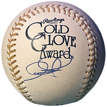 Adam Jones signed Official Rawlings Gold Glove Award MLB Baseball- COA (Orioles/4XGG/5XAS)