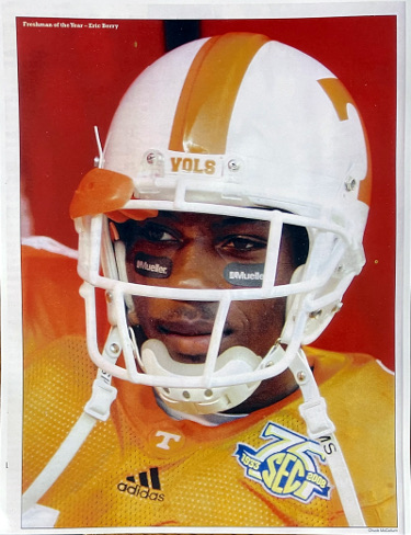 Eric Berry Tennessee Volunteers 2008 Athlon Sports 8x10.5 Photo (Exclusive)