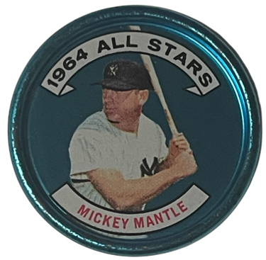 Mickey Mantle 1964 Topps All-Star Coin #31 (RHB/New York Yankees/HOF)