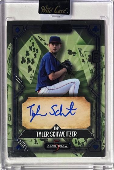 Tyler Schweitzer signed 2024 Wild Card 5 Card Draw Auto Card #5CDCL-TS- /3 (Chicago White Sox/Factory Sealed)