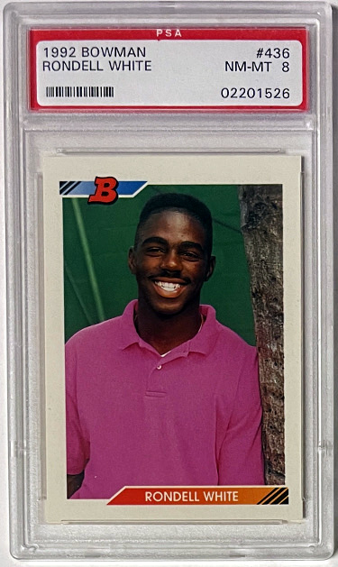Rondell White 1992 Bowman Rookie Card (RC) #436- PSA Graded 8 NM-MT (Montreal Expos)