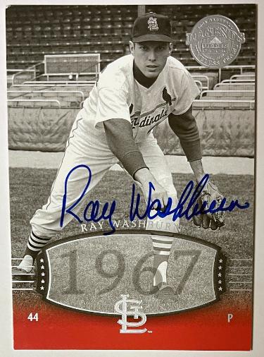Ray Washburn signed 2004 Upper Deck Legends On Card Auto #22- COA (St. Louis Cardinals)
